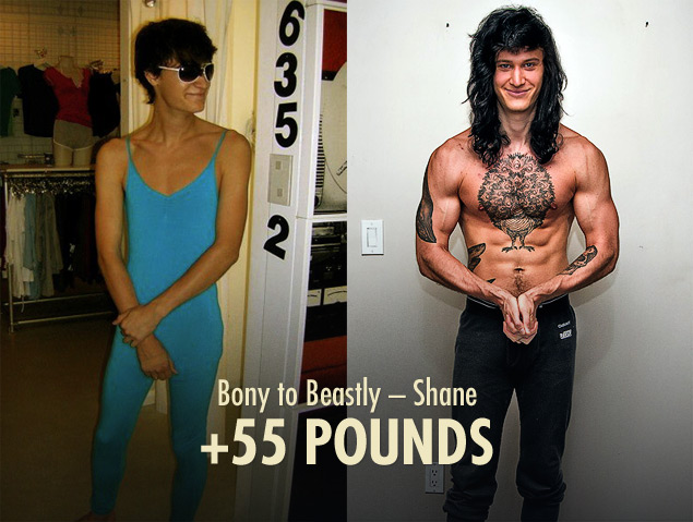 Muscle-building and weight gain program for skinny women