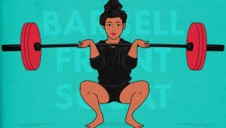 Barbell Front Squat Women Female How To