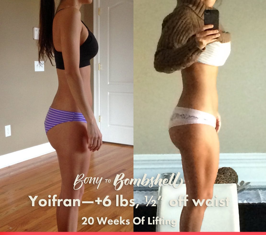 Female Weight Lifting Transformations—4 Case Studies — Bony to Bombshell