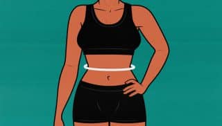 Illustration of a woman getting a smaller waist, illustrated by Shane Duquette.